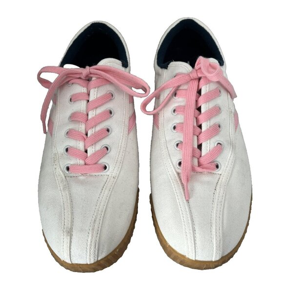 Tretorn Shoes - Tretorn Women’s Nylite Plus Canvas US 10 Sneaker Pink Gull Wing Preppy Retro